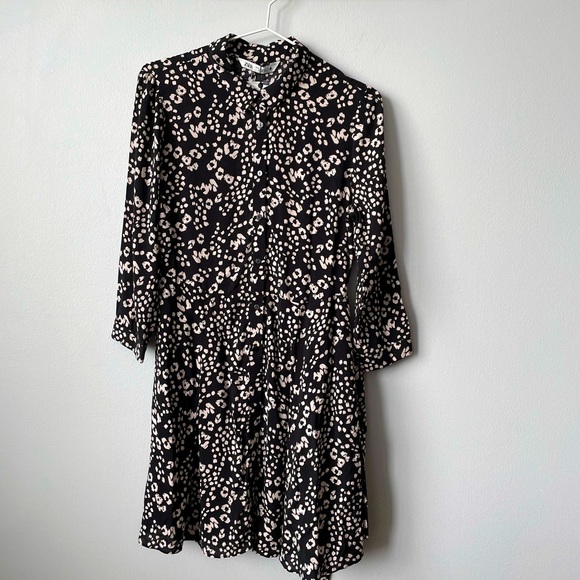 ZARA - The Miranda Dress -  Cheetah Print Button Down Dress Size Medium - Picture 1 of 11